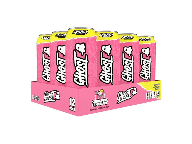 GHOST Energy Pink Lemonade – 12 x 500ml case